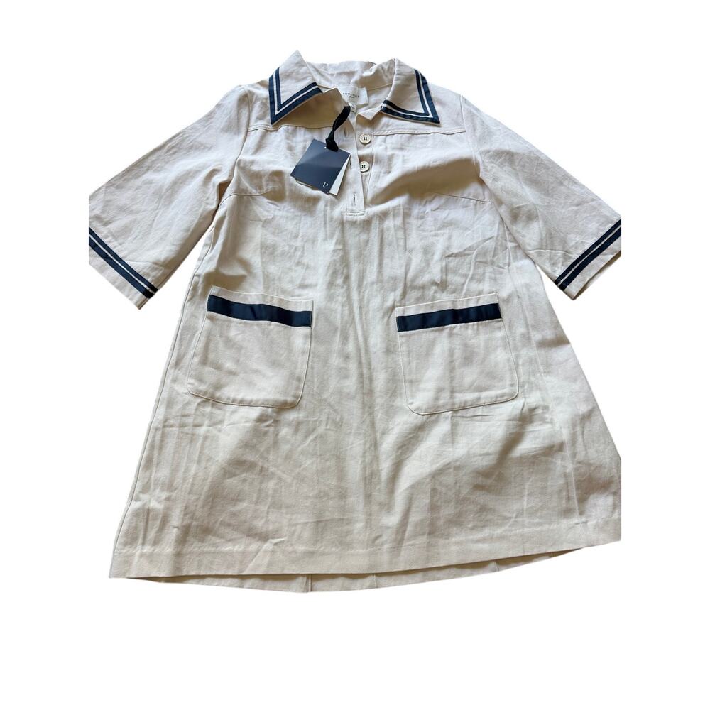 Tuckernuck Pomander Place Gardenia Hart Shirt Dress medium NEW